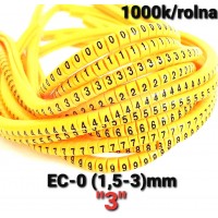  Oznake za provodnike EC-0 1,5mm2-3mm2, "3"